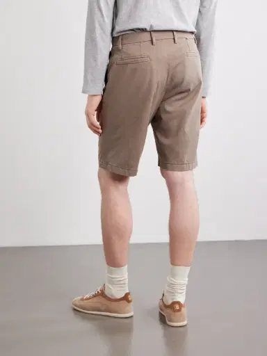Canali Straight-Leg Stretch Cotton-Blend Gabardine Shorts - Men | Thumbnail 4 Canali Straight-Leg Stretch Cotton-Blend Gabardine Shorts - Men | Thumbnail 4