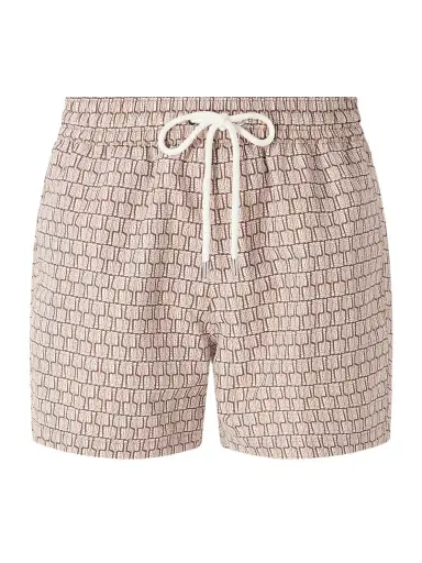 Frescobol Carioca Straight-Leg Mid-Length Printed Recycled Swim Shorts - Men | Thumbnail 1