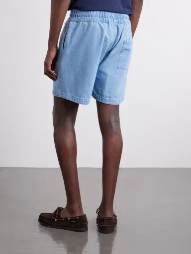 Portuguese Flannel Straight-Leg Denim Drawstring Shorts - Men | Thumbnail 4 Portuguese Flannel Straight-Leg Denim Drawstring Shorts - Men | Thumbnail 4