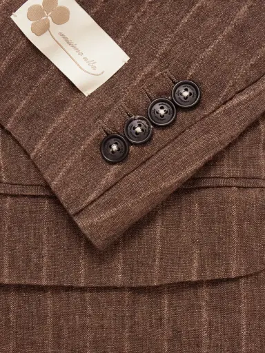 Massimo Alba Pinstriped Linen Blazer - Men | Thumbnail 6 Massimo Alba Pinstriped Linen Blazer - Men | Thumbnail 6