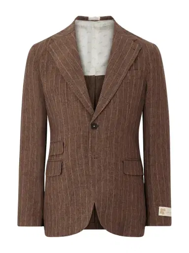 Massimo Alba Pinstriped Linen Blazer - Men | Thumbnail 1 Massimo Alba Pinstriped Linen Blazer - Men | Thumbnail 1