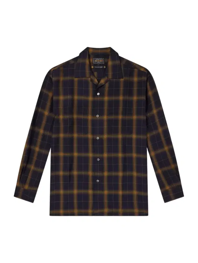 Convertible-Collar Checked Woven Shirt - Men