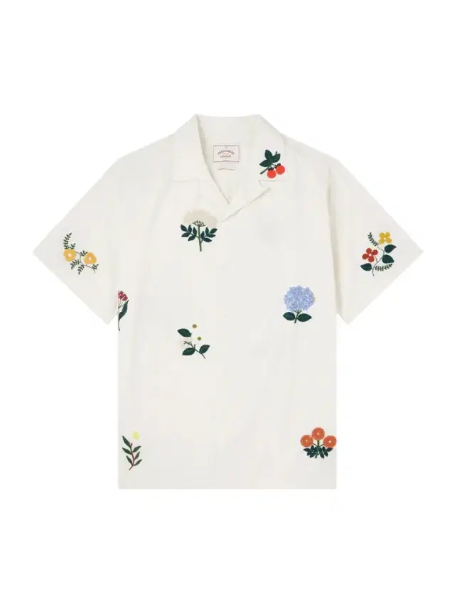 Portuguese Flannel Embroidered Organic Cotton Shirt - Men
