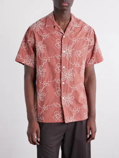 Portuguese Flannel Compota Embroidered Cotton-Blend Shirt - Men | Thumbnail 3 Portuguese Flannel Compota Embroidered Cotton-Blend Shirt - Men | Thumbnail 3