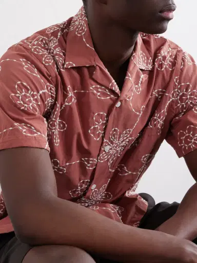 Portuguese Flannel Compota Embroidered Cotton-Blend Shirt - Men | Thumbnail 5 Portuguese Flannel Compota Embroidered Cotton-Blend Shirt - Men | Thumbnail 5