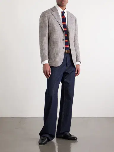 J. Mueser Waverly Prince of Wales Silk Blazer - Men | Thumbnail 2 J. Mueser Waverly Prince of Wales Silk Blazer - Men | Thumbnail 2