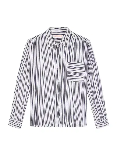Orlebar Brown Grasmoor Striped Linen Shirt - Men | Thumbnail 1