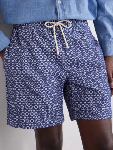 Portuguese Flannel Abstract Tile Straight-Leg Cotton Shorts - Men | Thumbnail 5 Portuguese Flannel Abstract Tile Straight-Leg Cotton Shorts - Men | Thumbnail 5