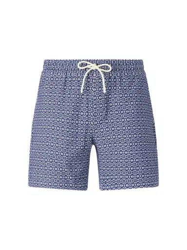 Portuguese Flannel Abstract Tile Straight-Leg Cotton Shorts - Men | Thumbnail 1 Portuguese Flannel Abstract Tile Straight-Leg Cotton Shorts - Men | Thumbnail 1