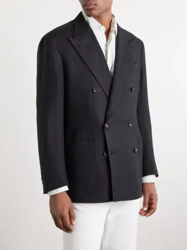 J. Mueser Waverly Double-Breasted Linen Blazer - Men | Thumbnail 3 J. Mueser Waverly Double-Breasted Linen Blazer - Men | Thumbnail 3