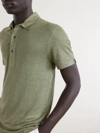 Orlebar Brown Sebastian Linen-Jersey Polo Shirt - Men | Thumbnail 5