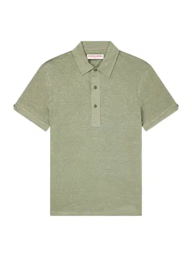 Orlebar Brown Sebastian Linen-Jersey Polo Shirt - Men | Thumbnail 1
