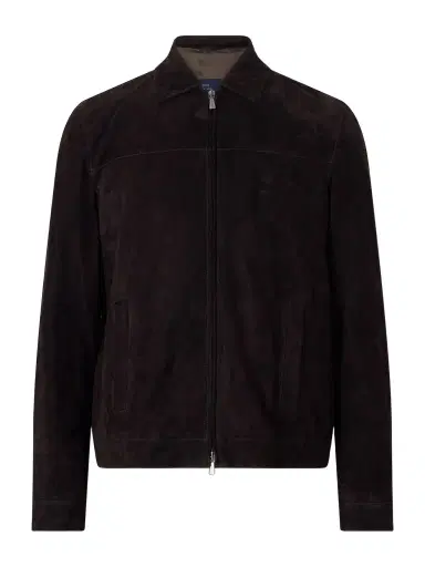 Thom Sweeney Suede Bomber Jacket - Men | Thumbnail 1 Thom Sweeney Suede Bomber Jacket - Men | Thumbnail 1