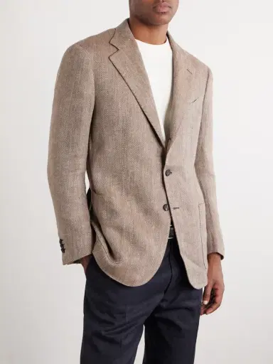 J. Mueser Herrinbone Linen Blazer - Men | Thumbnail 3 J. Mueser Herrinbone Linen Blazer - Men | Thumbnail 3