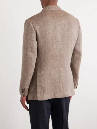 J. Mueser Herrinbone Linen Blazer - Men | Thumbnail 4 J. Mueser Herrinbone Linen Blazer - Men | Thumbnail 4