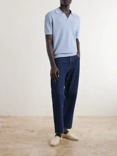 Frescobol Carioca Rino Knitted Cotton Polo Shirt - Men | Thumbnail 2