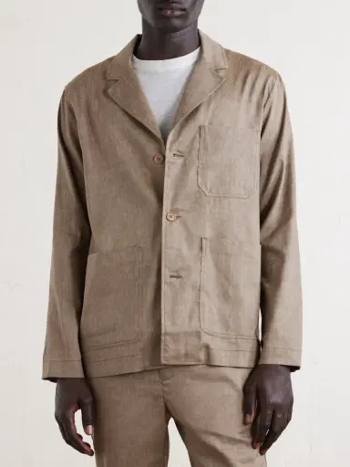 Frescobol Carioca Lima Cotton Suit Jacket - Men | Thumbnail 3