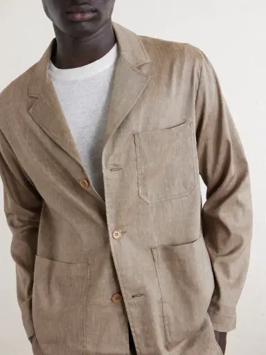 Frescobol Carioca Lima Cotton Suit Jacket - Men | Thumbnail 5