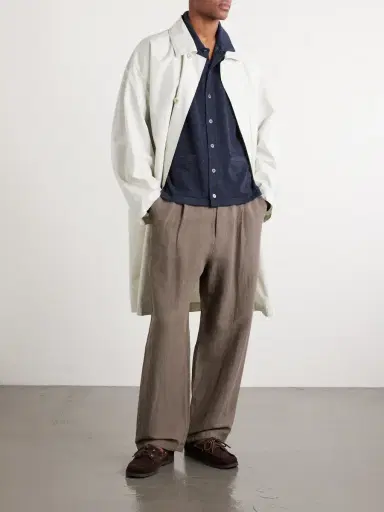 PIACENZA 1733 Silk and Linen-Blend Chore Overshirt - Men | Thumbnail 2