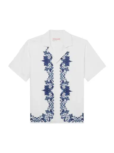 Orlebar Brown Maitan Mirabello Camp-Collar Printed Linen Shirt - Men | Thumbnail 1 Orlebar Brown Maitan Mirabello Camp-Collar Printed Linen Shirt - Men | Thumbnail 1