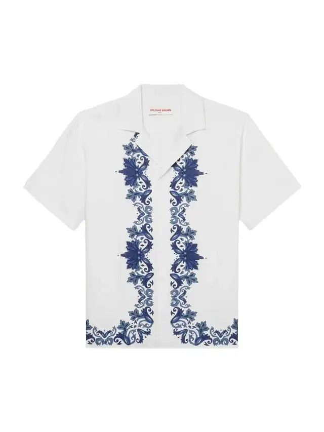 Maitan Mirabello Camp-Collar Printed Linen Shirt - Men