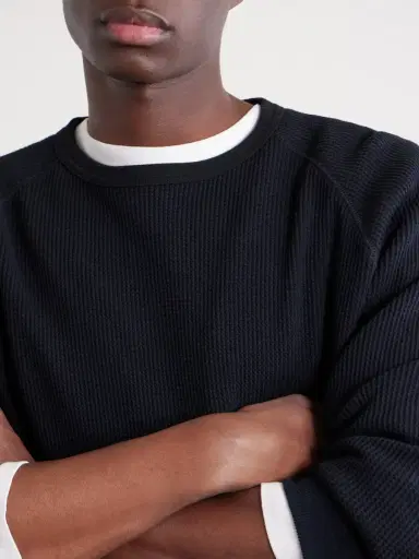 Beams Plus Thermal Waffle-Knit Cotton T-Shirt - Men | Thumbnail 5