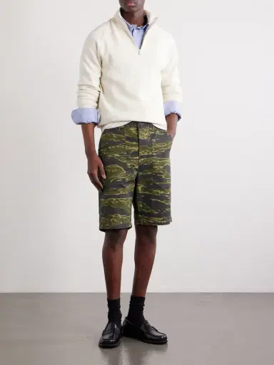 OrSlow U.S. Army Fatigue Printed Straight-Leg Rip-Stop Cotton Shorts - Men | Thumbnail 2 OrSlow U.S. Army Fatigue Printed Straight-Leg Rip-Stop Cotton Shorts - Men | Thumbnail 2