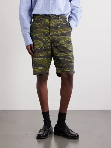 OrSlow U.S. Army Fatigue Printed Straight-Leg Rip-Stop Cotton Shorts - Men | Thumbnail 3 OrSlow U.S. Army Fatigue Printed Straight-Leg Rip-Stop Cotton Shorts - Men | Thumbnail 3