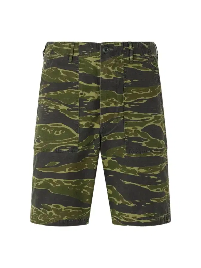 U.S. Army Fatigue Printed Straight-Leg Rip-Stop Cotton Shorts - Men
