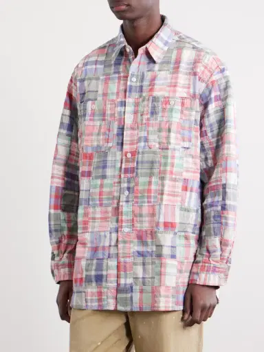 Beams Plus Patchwork Checked Cotton Jacket - Men | Thumbnail 3 Beams Plus Patchwork Checked Cotton Jacket - Men | Thumbnail 3