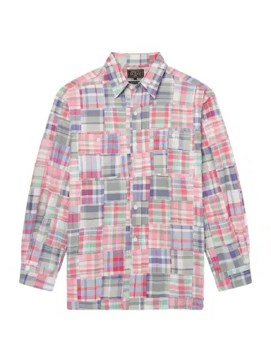 Beams Plus Patchwork Checked Cotton Jacket - Men | Thumbnail 1 Beams Plus Patchwork Checked Cotton Jacket - Men | Thumbnail 1