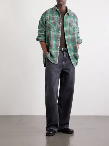 Beams Plus Checked Waffle-Knit Cotton Shirt - Men | Thumbnail 2
