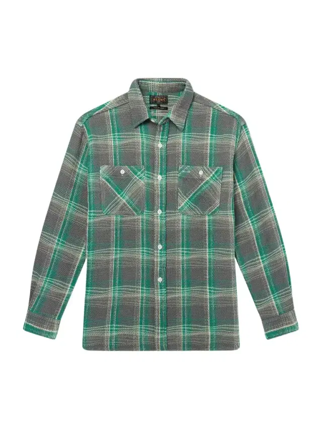 Beams Plus Checked Waffle-Knit Cotton Shirt - Men