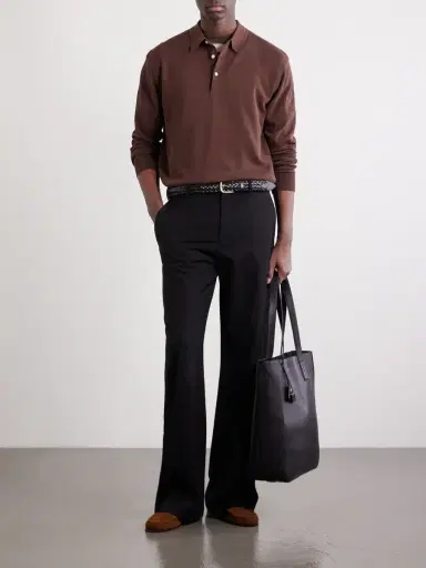 Beams Plus Knitted Polo Shirt - Men | Thumbnail 2