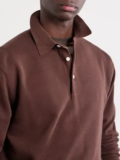 Beams Plus Knitted Polo Shirt - Men | Thumbnail 5
