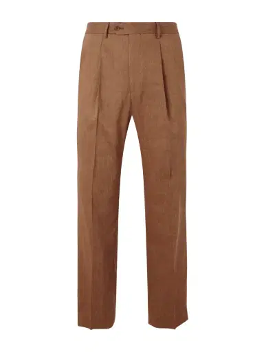 Frescobol Carioca Affonso Pleated Straight-Leg Linen and Virgin Wool-Blend Suit Trousers - Men | Thumbnail 1 Frescobol Carioca Affonso Pleated Straight-Leg Linen and Virgin Wool-Blend Suit Trousers - Men | Thumbnail 1