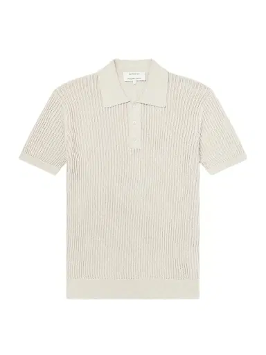 Frescobol Carioca Vidal Ribbed Cotton and Linen-Blend Polo Shirt - Men | Thumbnail 1 Frescobol Carioca Vidal Ribbed Cotton and Linen-Blend Polo Shirt - Men | Thumbnail 1
