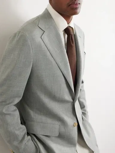 Thom Sweeney Wool, Silk and Linen-Blend Blazer - Men | Thumbnail 5