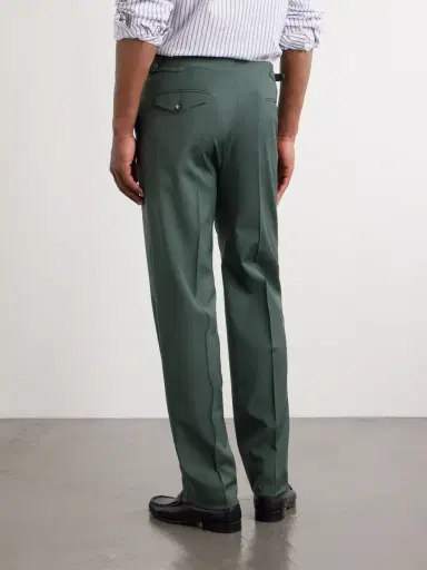 J. Mueser Waverly Straight-Leg Cotton and Linen-Blend Twill Suit Trousers - Men | Thumbnail 4 J. Mueser Waverly Straight-Leg Cotton and Linen-Blend Twill Suit Trousers - Men | Thumbnail 4