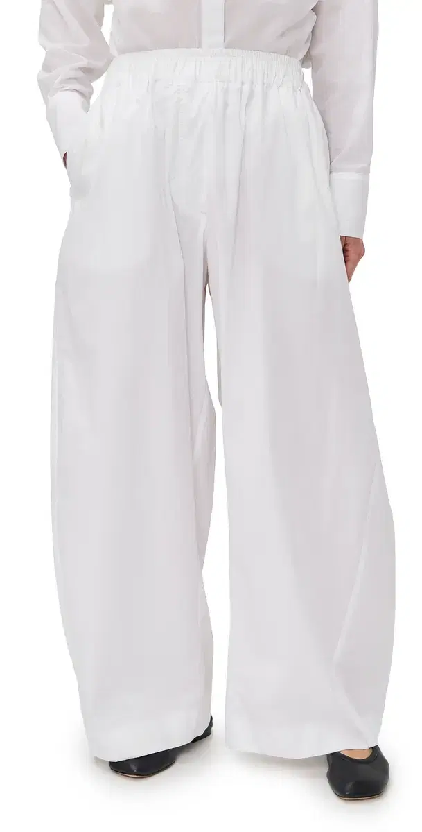 The Latest Dora Petite Popeline Trousers White
