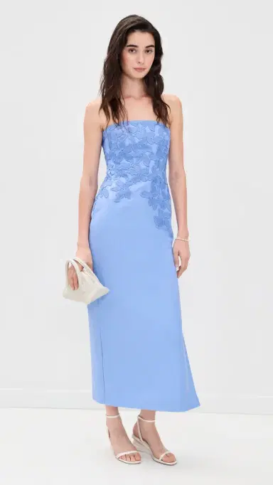 Significant Other Idette Strapless Midi Dress Cornflower | Thumbnail 5