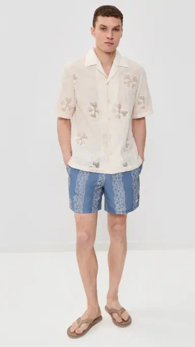 Bather Corel Fiesta Classic Swim Trunks 6 Coral Fiesta | Thumbnail 5 Bather Corel Fiesta Classic Swim Trunks 6 Coral Fiesta | Thumbnail 5
