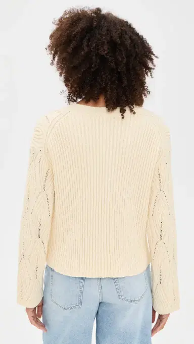 Closed Crew Neck Long Sleeve Sweater Witherit Beige | Thumbnail 3