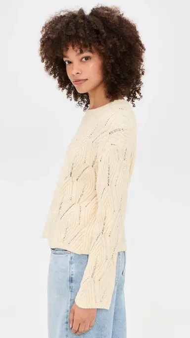 Closed Crew Neck Long Sleeve Sweater Witherit Beige | Thumbnail 4