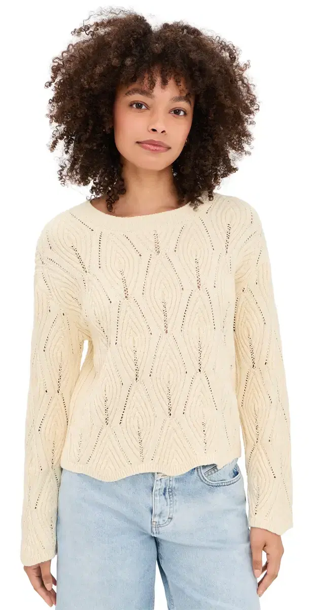 Crew Neck Long leeve weater Witherit Beige