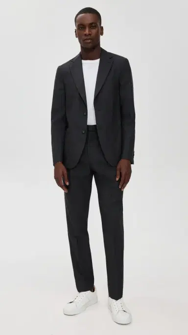 OFFICINE GÉNÉRALE Arthus Italian Fresco Jacket Dark Grey | Thumbnail 5