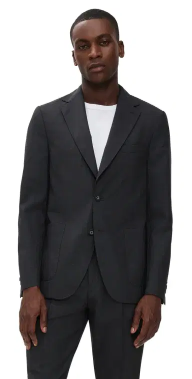 OFFICINE GÉNÉRALE Arthus Italian Fresco Jacket Dark Grey | Thumbnail 1