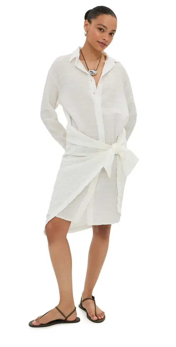 LE BOP Hollis Checked Dress White