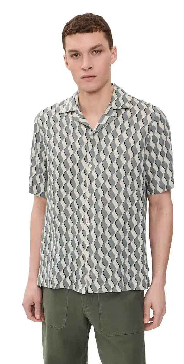 Roberto inen Shirt Coastal Blue
