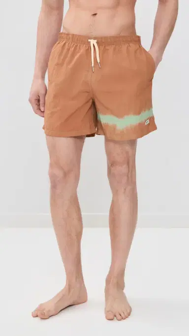 Bather Caeterpillar x Overdyed Swim Trunks 6 adder Blue | Thumbnail 2